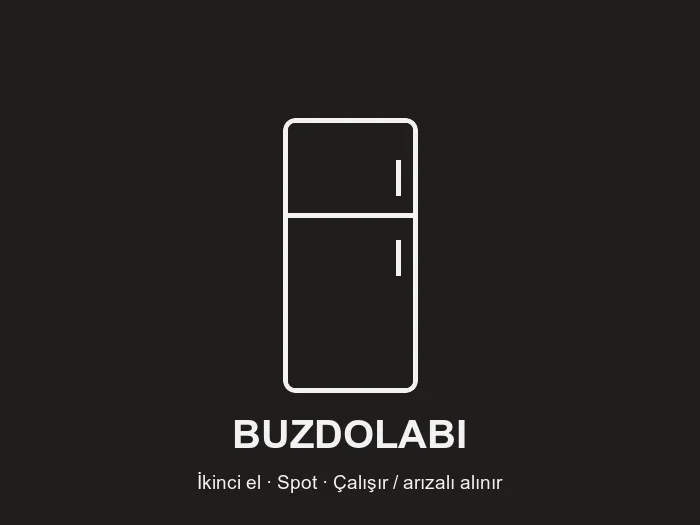İzmir Buzdolabı alımı — ikinci el ve spot